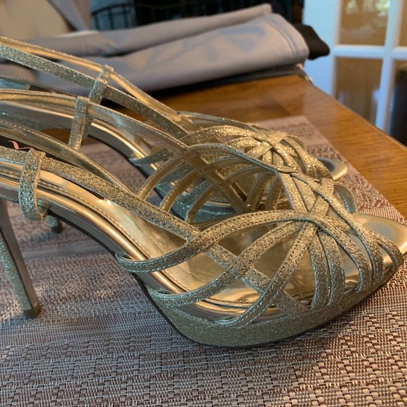 Nordstrom Gold High Heels - Picture 1 of 2